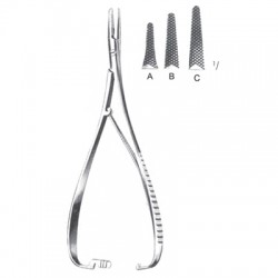 Needle Holders with Carbide Tips  Handle
