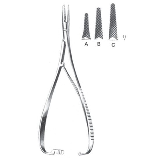 Needle Holders with Carbide Tips  Handle