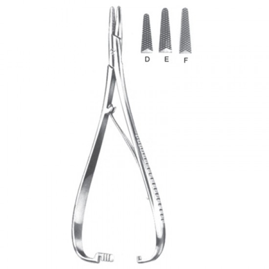 Needle Holders with Carbide Tips  Handle