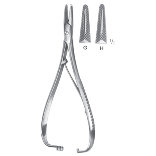 Needle Holders with Carbide Tips  Handle