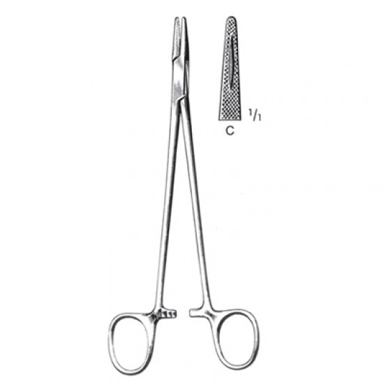Needle Holders with Carbide Tips  Handle